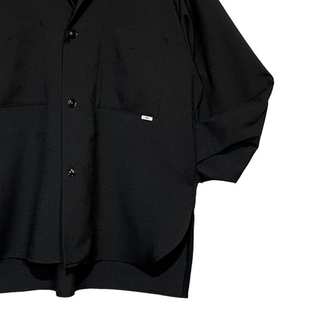 amne "SEER SUCKER japon jacket" (black) unisex