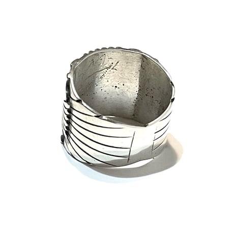 Indian jewelry"Herman Vandever" (navajo) ketoh design ring