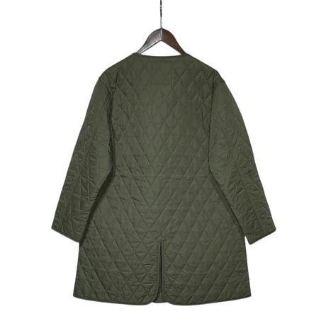 TigreBrocante"nylon twill quilting liner half coat“(khaki)women's