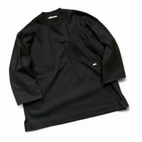 amne "HEAVY PLATING pocket 3/4 tee" (black) unisex
