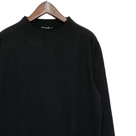 TigreBrocante"medium hard 天竺 bottle neck 9分袖"(black)unisex