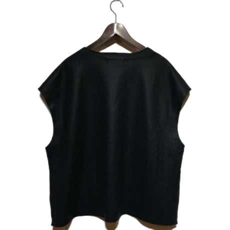 CAERULA"melton vest"(black) women's