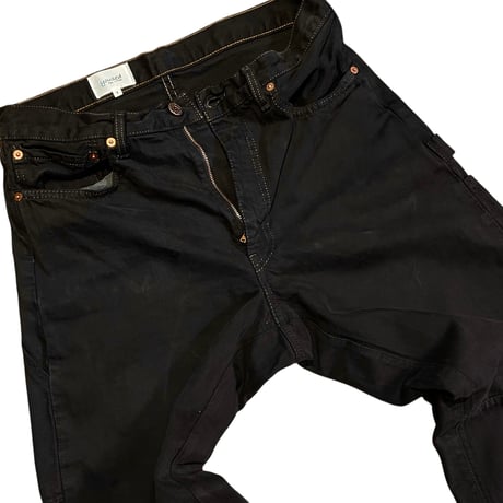 yoused "double black painter pants" (dbl black) size.1A unisex