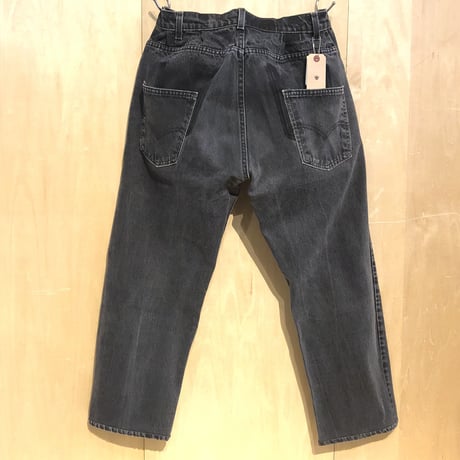 KNIFEWING"USA505 tuck tapered wide pants"S-B(blk) unisex