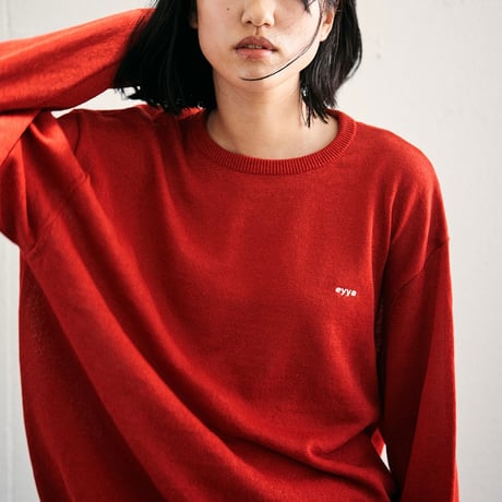 eyya"linen nylon crew neck"(red)unisex