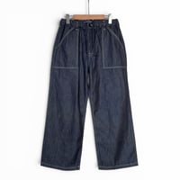 TigreBrocante"6oz denim saruku pants“(indigo) women's