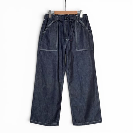 TigreBrocante"6oz denim saruku pants“(indigo) women's