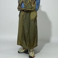 dip ltd "nylon cargo pocket skirt" (olive combi)women's