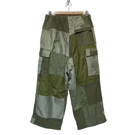 FUNSET OF ART "military patchwork ballon cargo pants"(khaki)unisex-MA