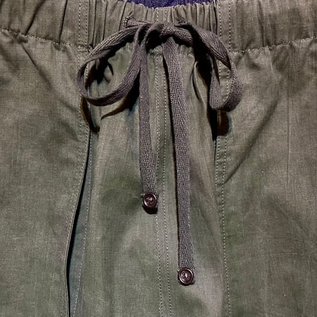 SlowHands”RCL tent loose wanderer pants"(olive-S)unisex