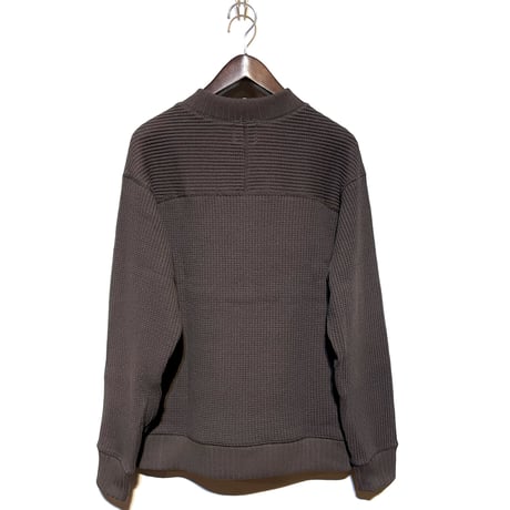 Jackman"cotton waffle mid neck"(smoke wood)unisex