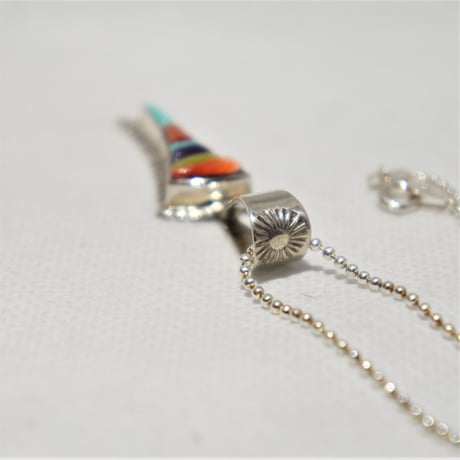 indian jewelry "David Tune(navajo)"multi inlay top