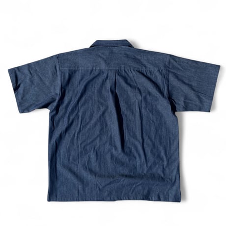 FLISTFIA"open collar short sleeve shirts"(indigo) unisex