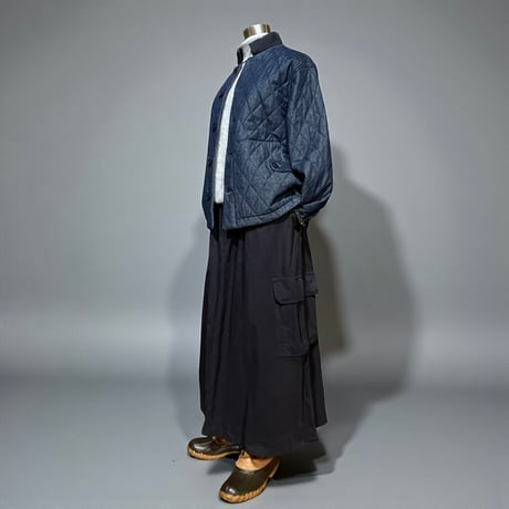 TigreBrocante"7oz denim quilting bomberman jacket“(indigo)unisex