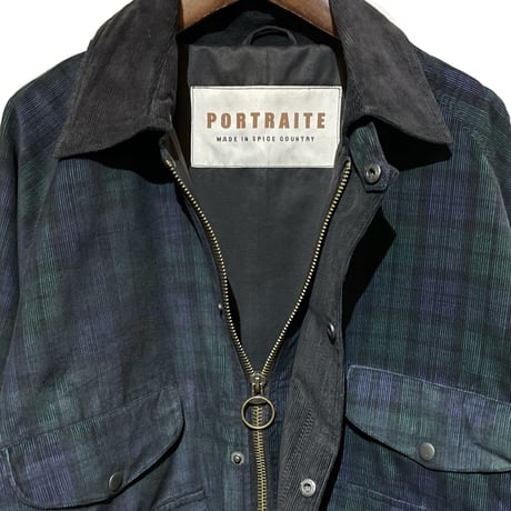 PORTRAITE"classic field jacket long"(black watch corduroy)unisex