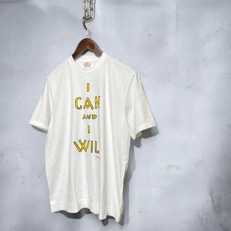 TigreBrocante"I CAN AND I WILL S/S T-shirts"(white)unisex