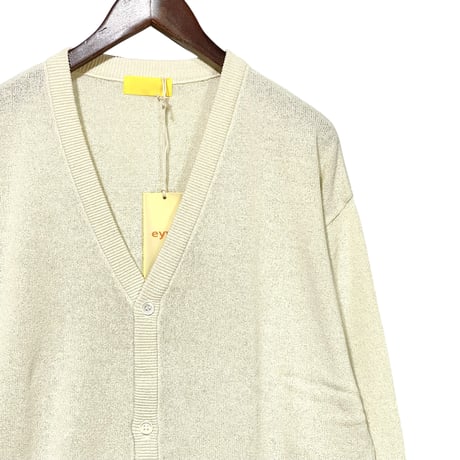 eyya"cotton boucle yarn cardigan"(ivory)unise