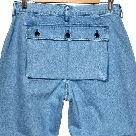 TigreBrocante"11.5oz denim back pocket cargo pants“(indigo fade)unisex