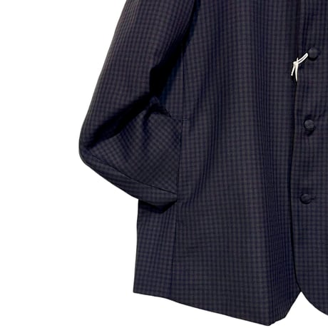 amne "GUNCLUB”modern jacket (navy)unisex