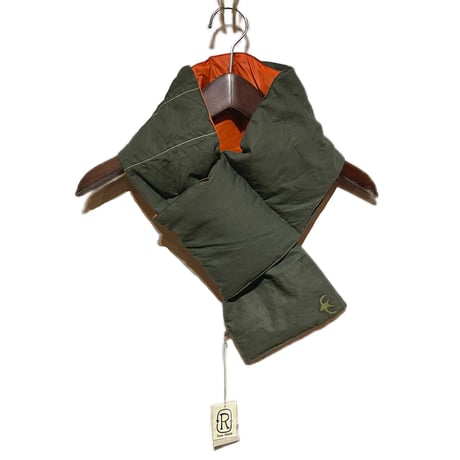 Slow Hands "recycle tent down neck warmer for ARCHIVE"(olive)