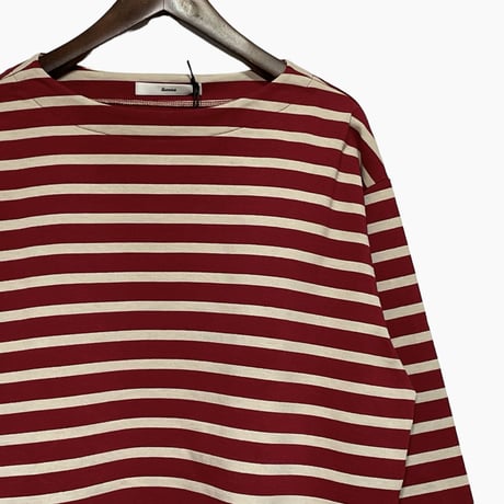 amne "BORDER"gride basque Ⅱ (bordeaux×beige)unisex
