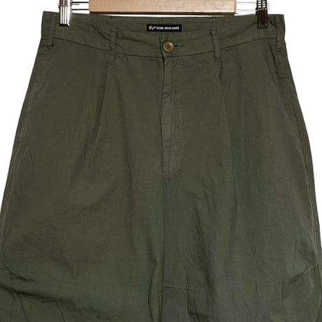 TigreBrocante"cord stripe darts wide pants"(khaki)unisex