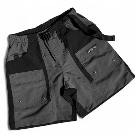 THOUSAND MILE U.S.A"amphibian shorts revaival edition" (charcoal black)unisex