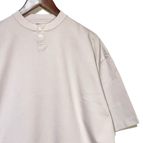 TigreBrocante"high density jersey henley  neck venice S/S T"(oyster)unisex