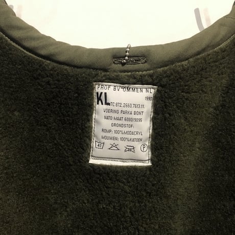 DEAD STOCK REMAKE"netherlands army boa liner"(olive)unisex(D)