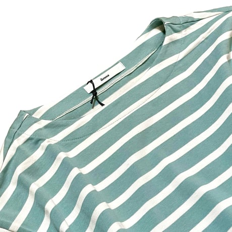 amne "BORDER"gride basque (green×natural)unisex