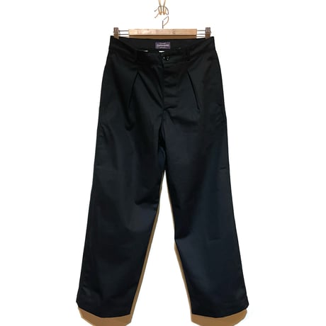 flex made USA"tuck military trousers“(black)unisex