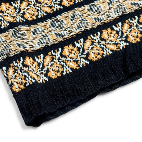 ASEEDONCLOUD"flower jaquard knit blouse"(black)unisex