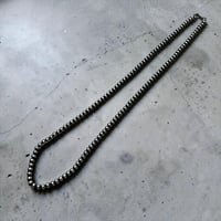 indian jewelry "Theresa Berone navajo pearl necklace oxidised ” (5mm×66cm)