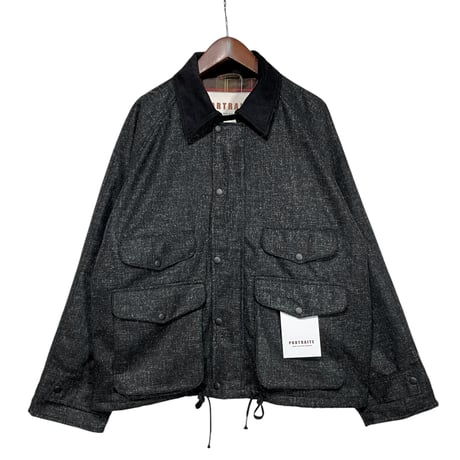 PORTRAITE"classic field jacket short"(charcoal tweed)unisex