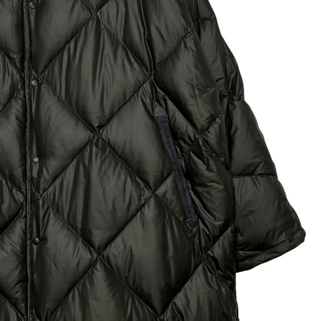 Slow Hands "recycle tent yeti down coat"(olive×olive)S-unisex