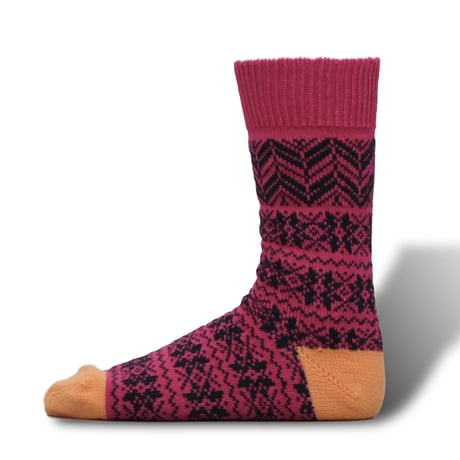 decka quality socks "BRU NA BOINNE × decka quality socks" jaquard socks (nordeic)