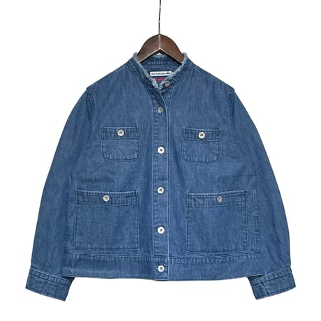 TigreBrocante"9.5oz denim cut off jean jacket"(inidigo fade)women's