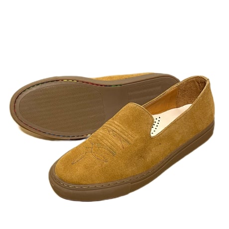 UNMARKED "embroidery slip-on sneaker”(tan)unisex