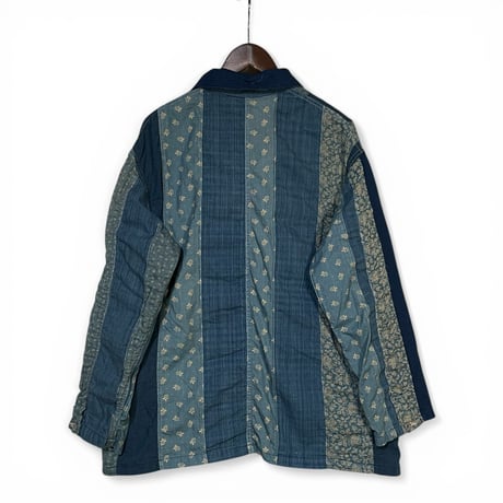 FUNSET OF ART “indigo 抜染 patchwork coveralls"(indigo)unisex