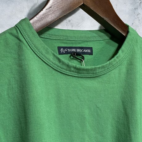 TigreBrocante"20/1 combo 天竺 venice beach pocket-T"(olive)unisex