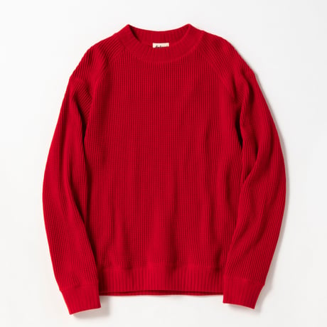 Jackman"cotton waffle mid neck"(red) unisex