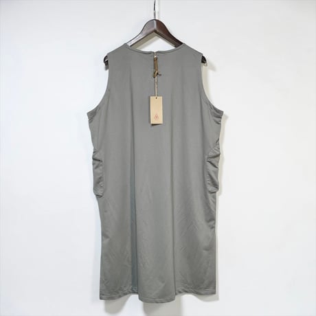 dip ltd "polyester zip pocket onepiece" (gray)women's