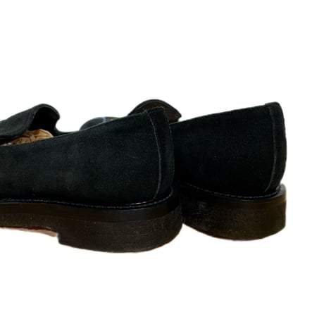 UNMARKED "embroidery loafers with crepe sole" black (mens)