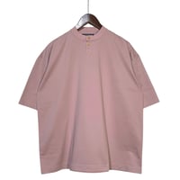 TigreBrocante"high density jersey henley neck  venice S/S T"(pink beige)unisex