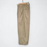 amne "GABARDINE whale's slacks" (beige) unisex