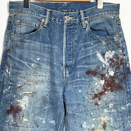 H.UNIT "13.5oz indigo selvage denim customize" (indigo) unisex