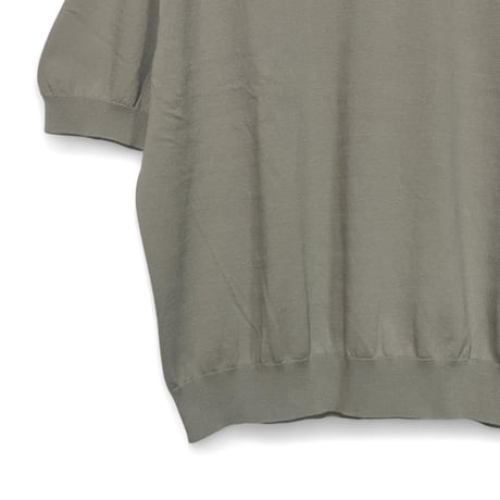 Linen ya(as it is)"crewneck short sleeve cotton knit"(greige)women's