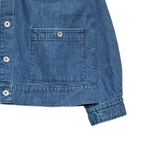 TigreBrocante"9.5oz denim cut off jean jacket"(inidigo fade)women's