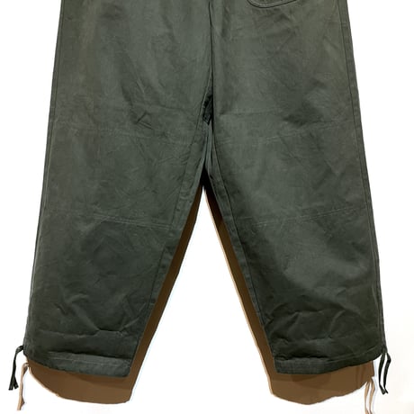 SlowHands”RCL tent loose wanderer pants"(olive-L)unisex
