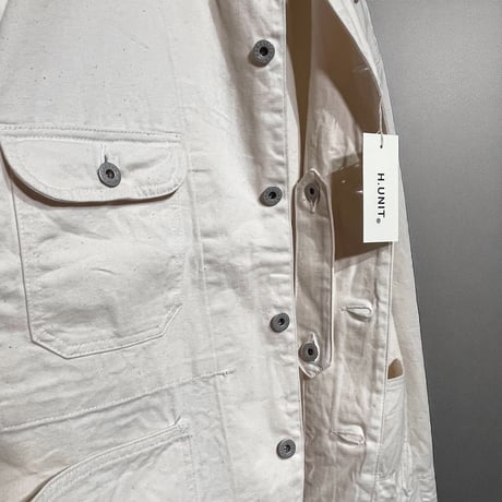 H.UNIT "denim coveralls one wash" (kinari) unisex